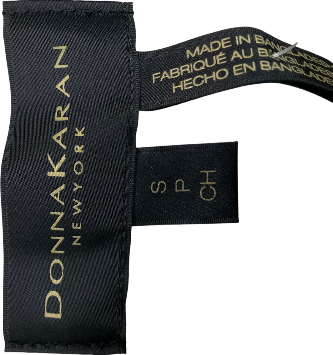 Donna Karan Beige Short Jacket With Tie Belt And Wide Leg Trousers UK S