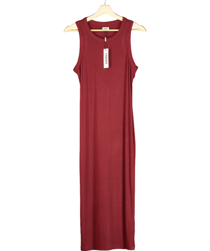 L'agence Red Nura Sleeveless Midi Dress UK M