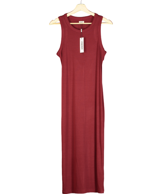 L'agence Red Nura Sleeveless Midi Dress UK M