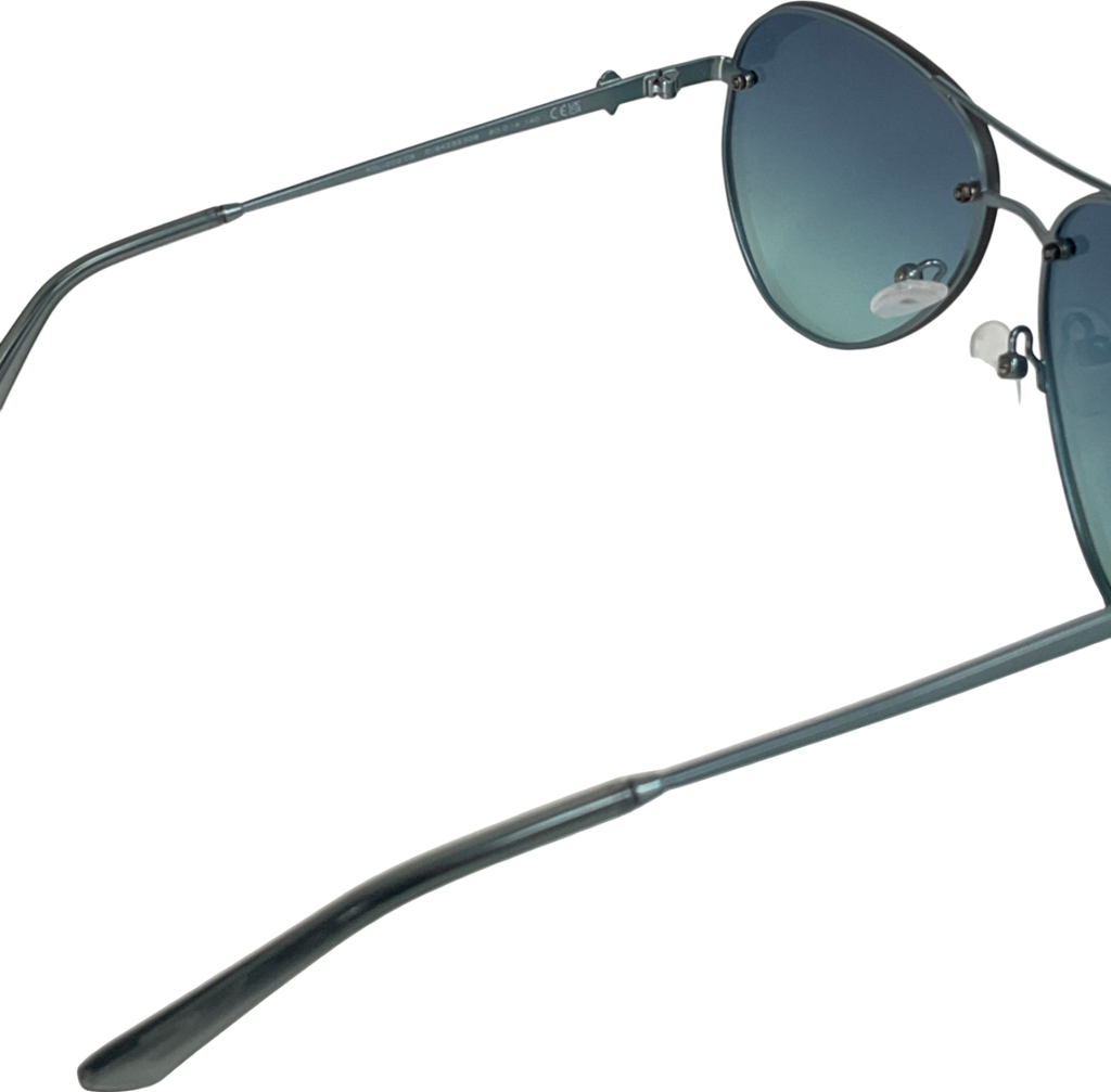 Kurt Geiger Blue Shoreditch Aviator Sunglasses