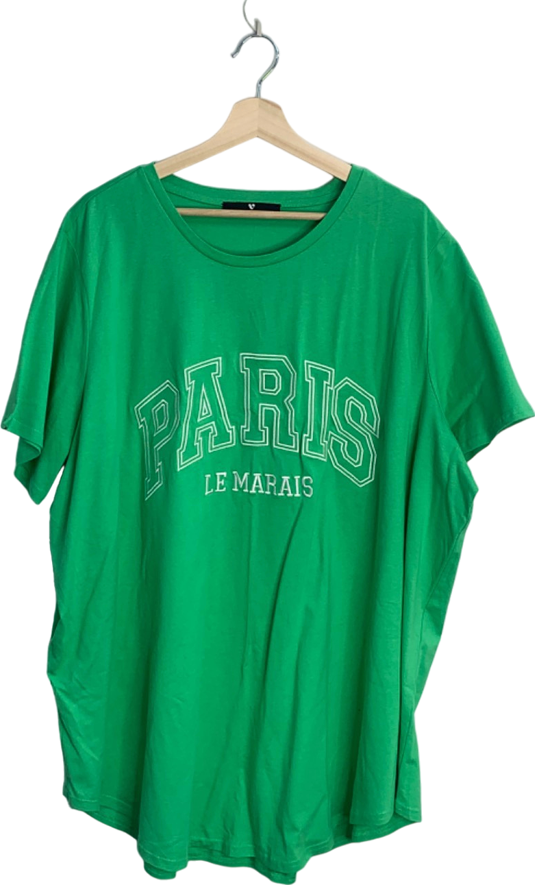 Vero Moda Green Paris Le Marais T-Shirt UK 16