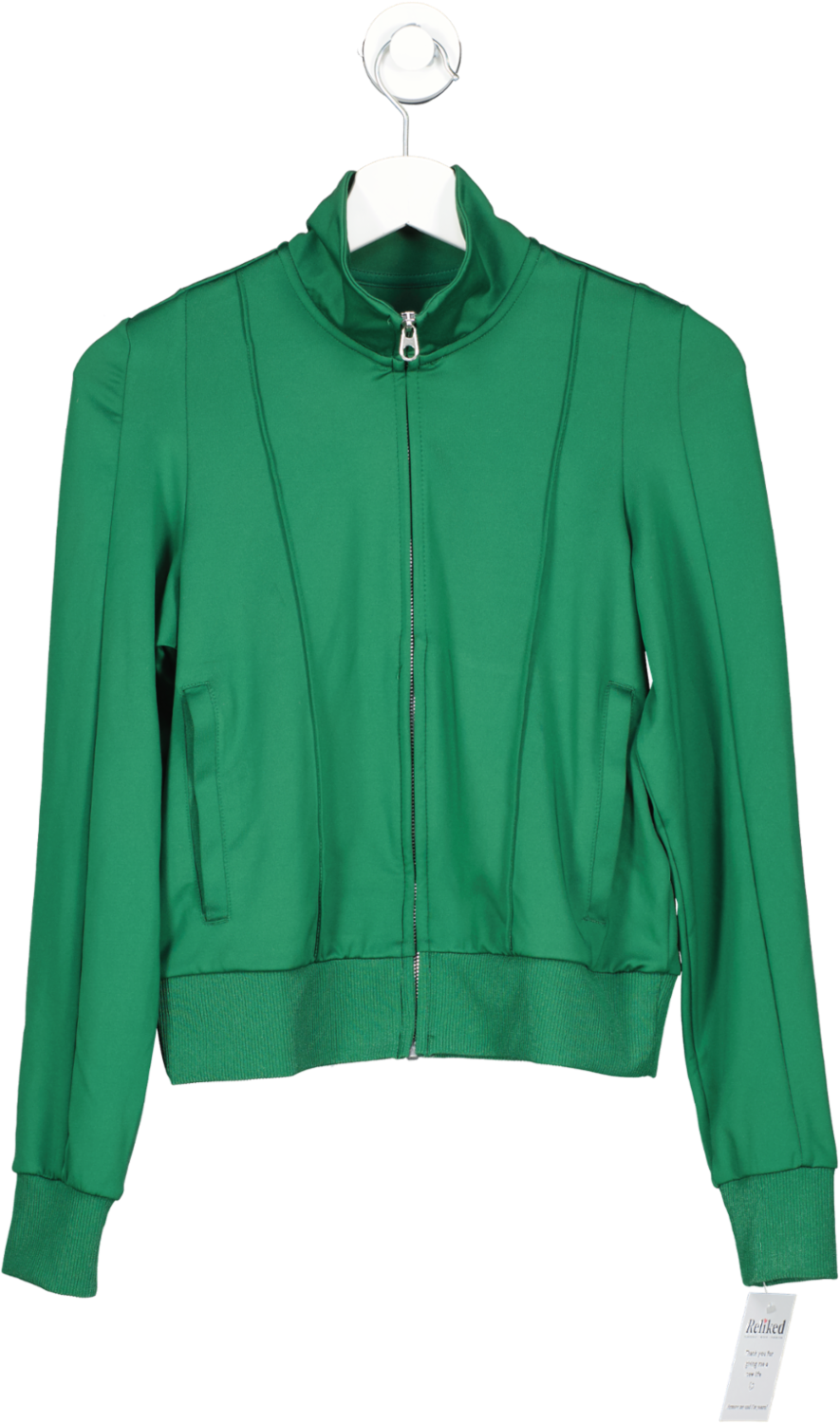 H&M Green Fast Drying Track Jacket UK XS