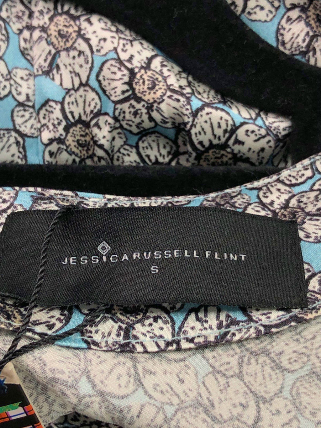 Jessica Russel Flint Blue Floral Print Dress UK S