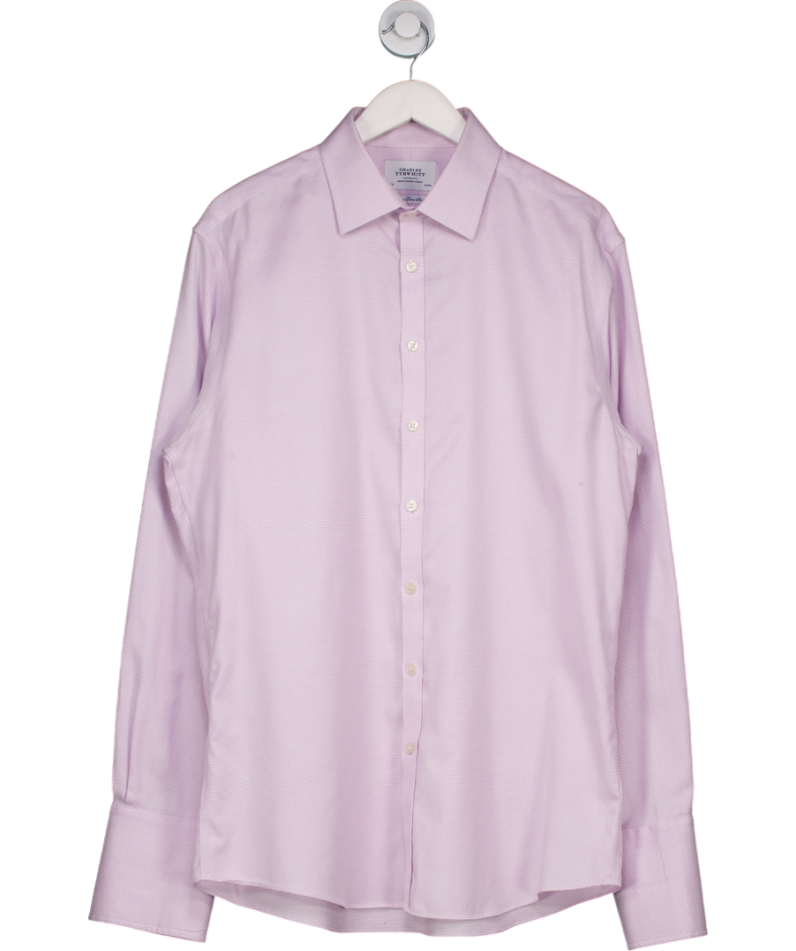 Charles Tyrwhitt Pink Non Iron Extra Slim Fit Shirt UK XL