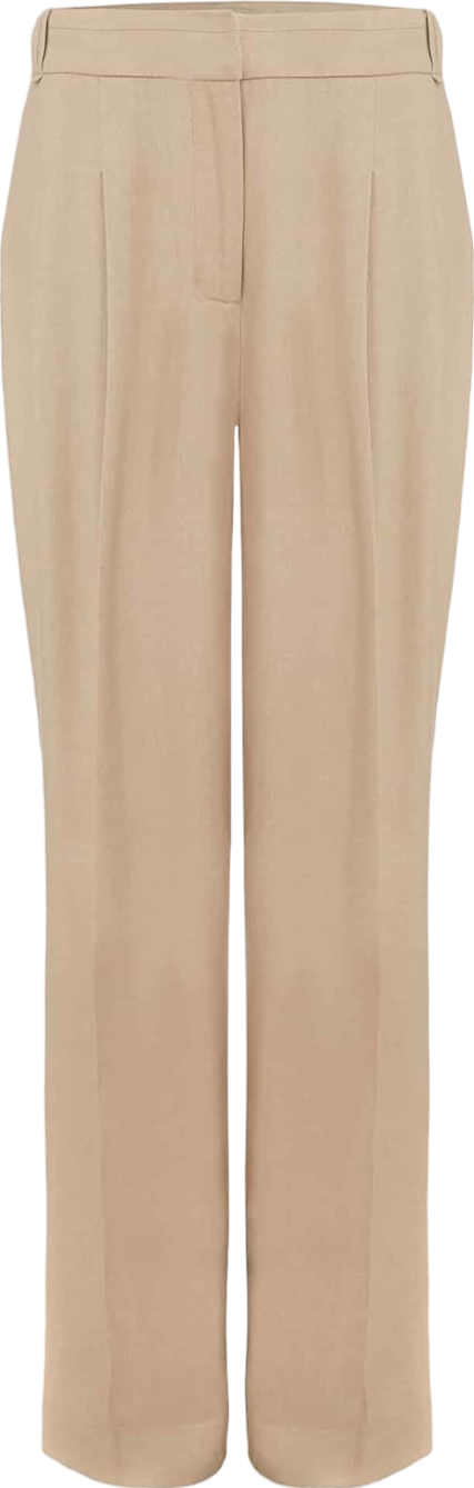 Phase Eight Beige Linen Blend Addison Pleat Front Trouser BNWT UK 8