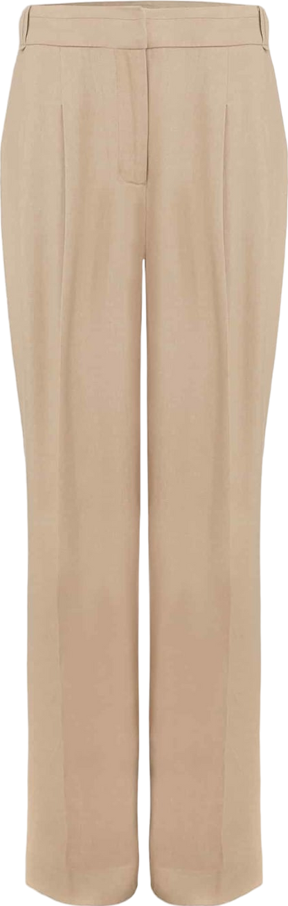 Phase Eight Beige Linen Blend Addison Pleat Front Trouser BNWT UK 8