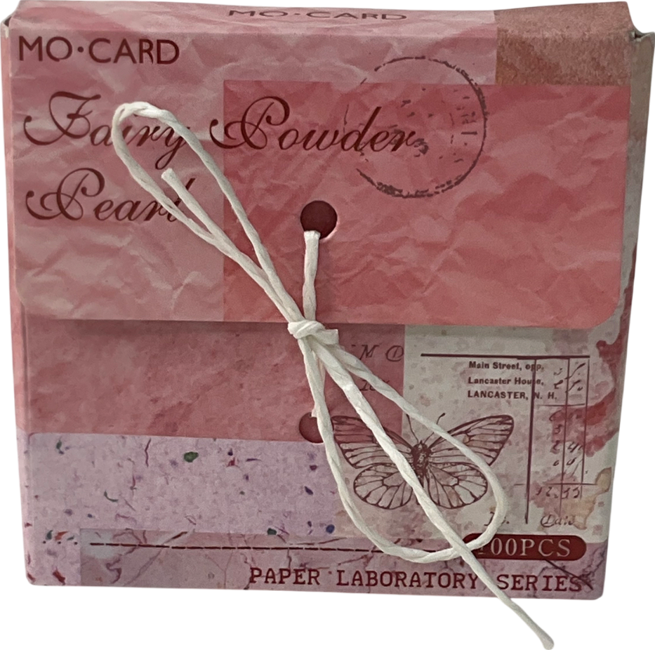 mo cards Pink Fresh Simple Color Boxed Non-sticky Note Paper One Size