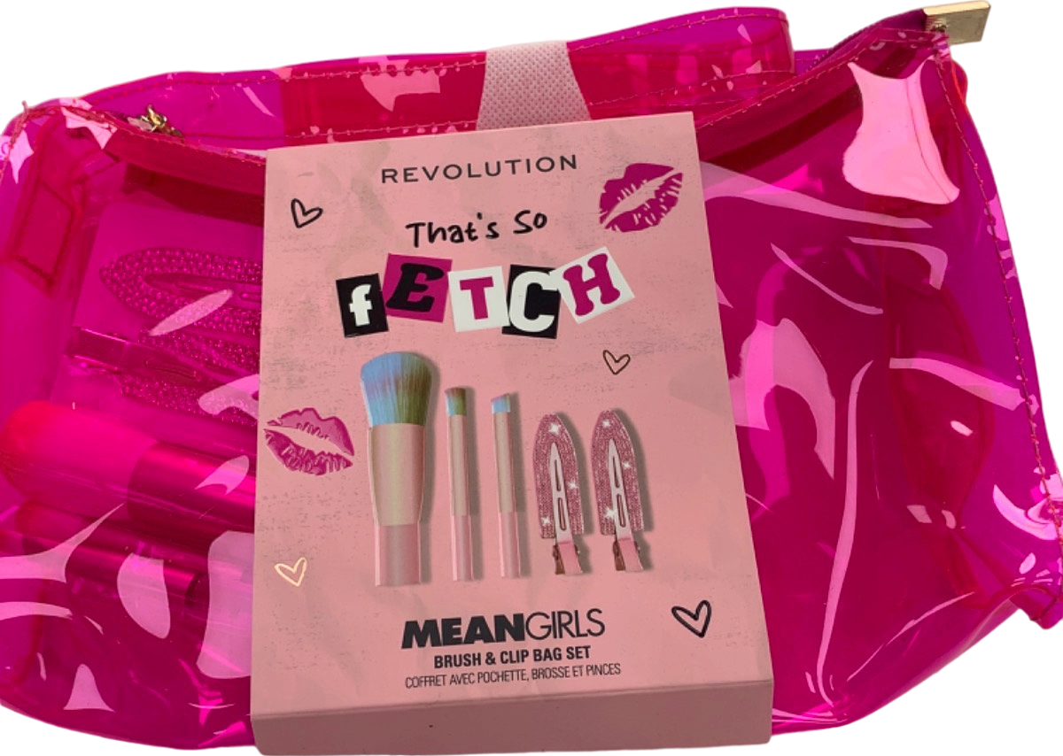 Revolution Beauty That’s So Fetch Mean Girls Brush & Clip Bag Set