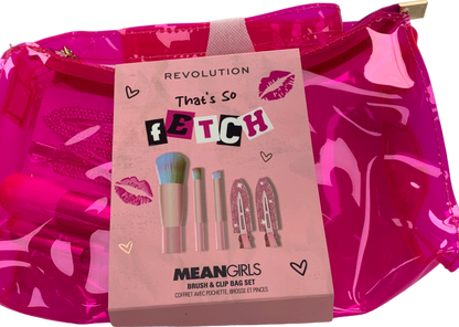 Revolution Beauty That’s So Fetch Mean Girls Brush & Clip Bag Set