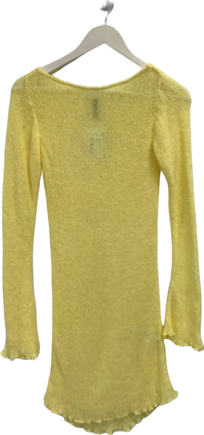 SYLK Yellow Knit Top UK XXS/XS