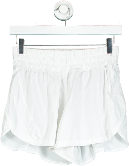 Lululemon White Swiftly Tech Shorts UK M