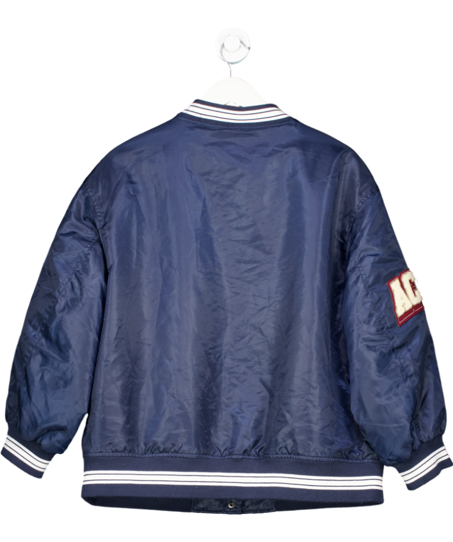 ASOS Blue Varsity Bomber Jacket UK 8