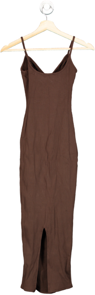 Fashion Nova Brown Bodycon Dress XS