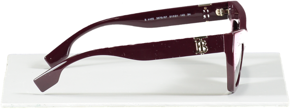 Burberry Aubergine Be4405 Cat Eye-frame Acetate Sunglasses In Case & Box