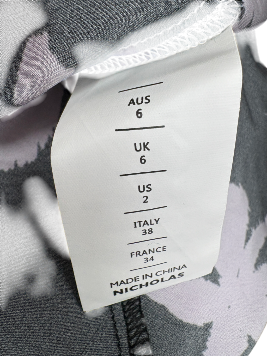 Nicholas Simone Belted Floral-Print Silk-Satin Maxi Dress In Midnight Blue/ Lilac UK 6