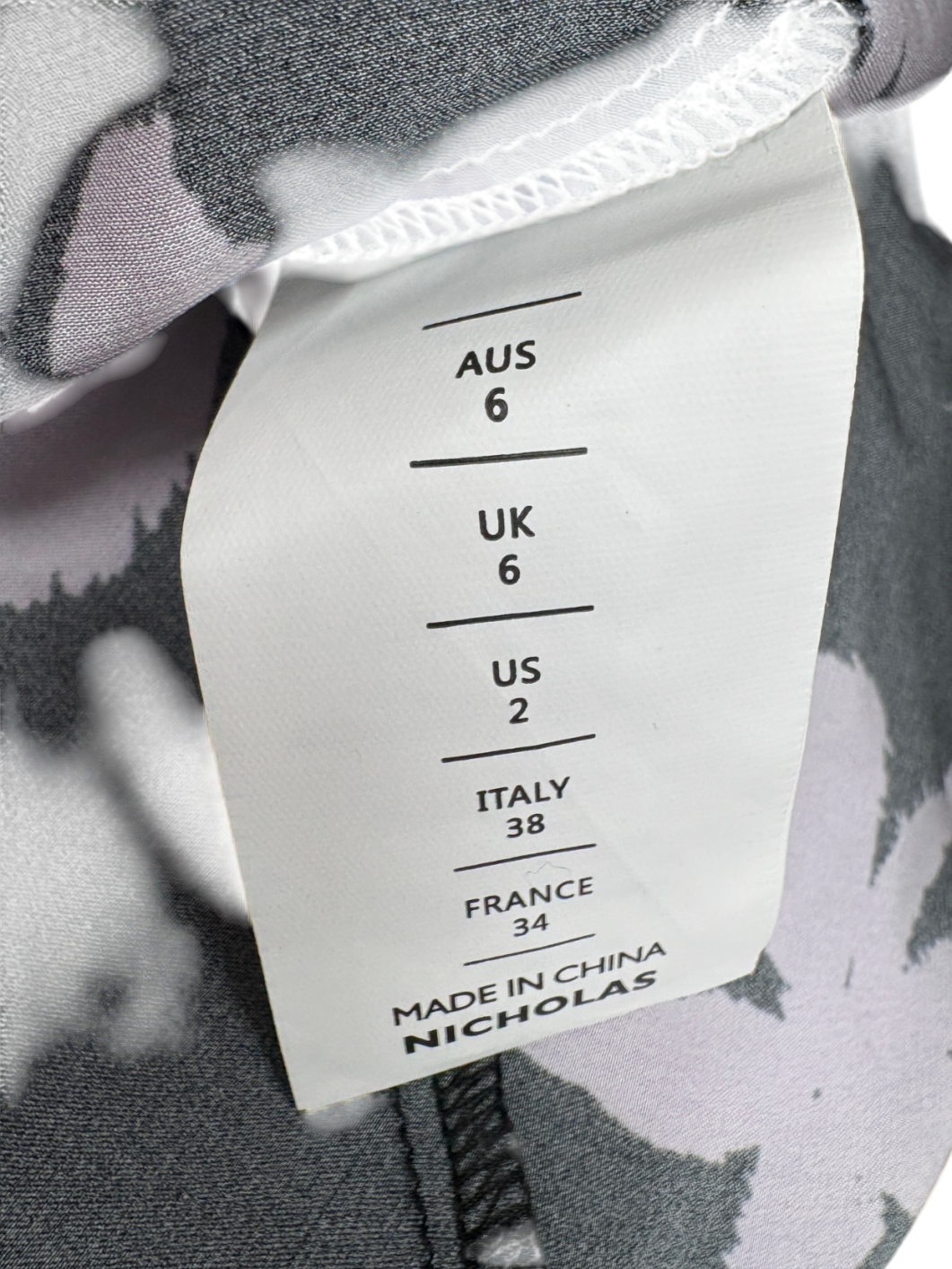 Nicholas Simone Belted Floral-Print Silk-Satin Maxi Dress In Midnight Blue/ Lilac UK 6