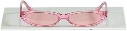 Roberi & Fraud Frances pink acetate Logo arm sunglasses