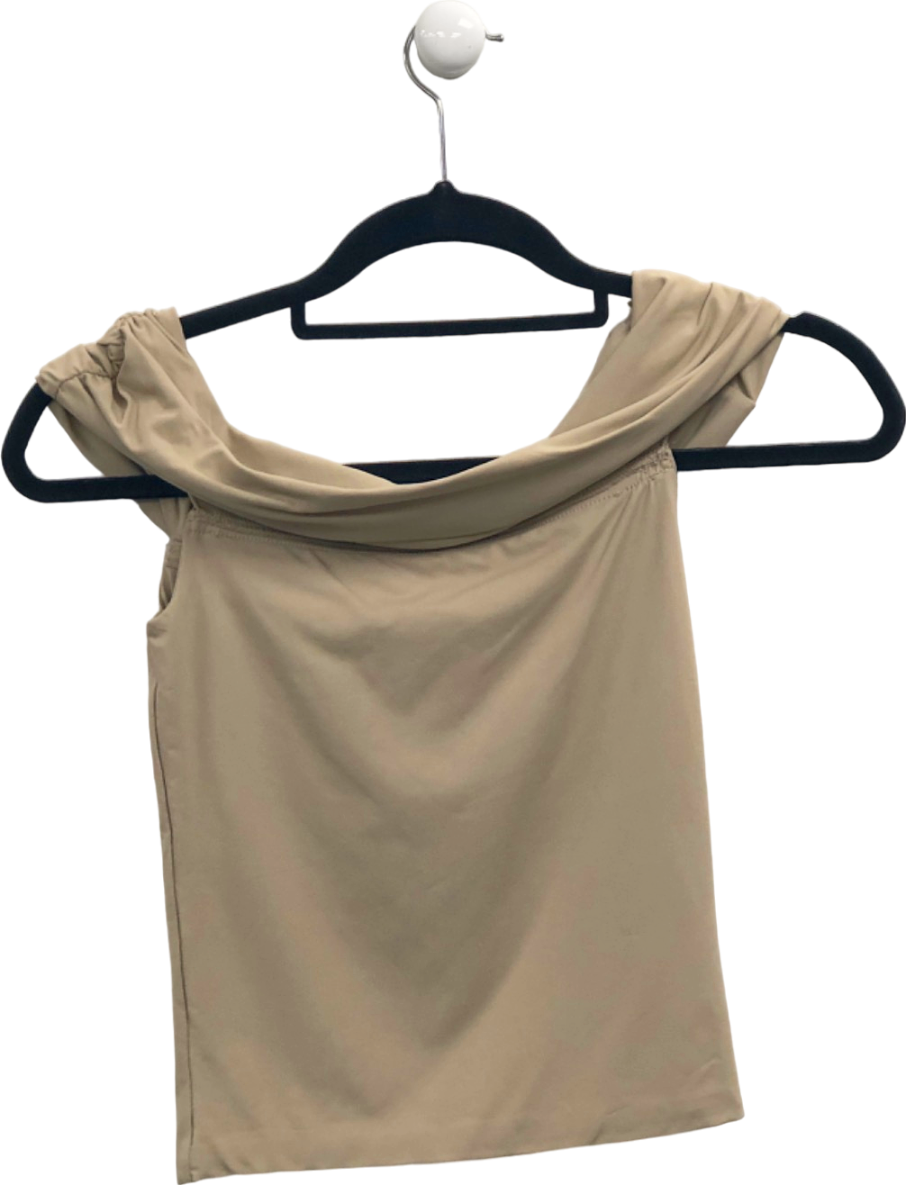 Meshki Beige Off-Shoulder Top UK XS