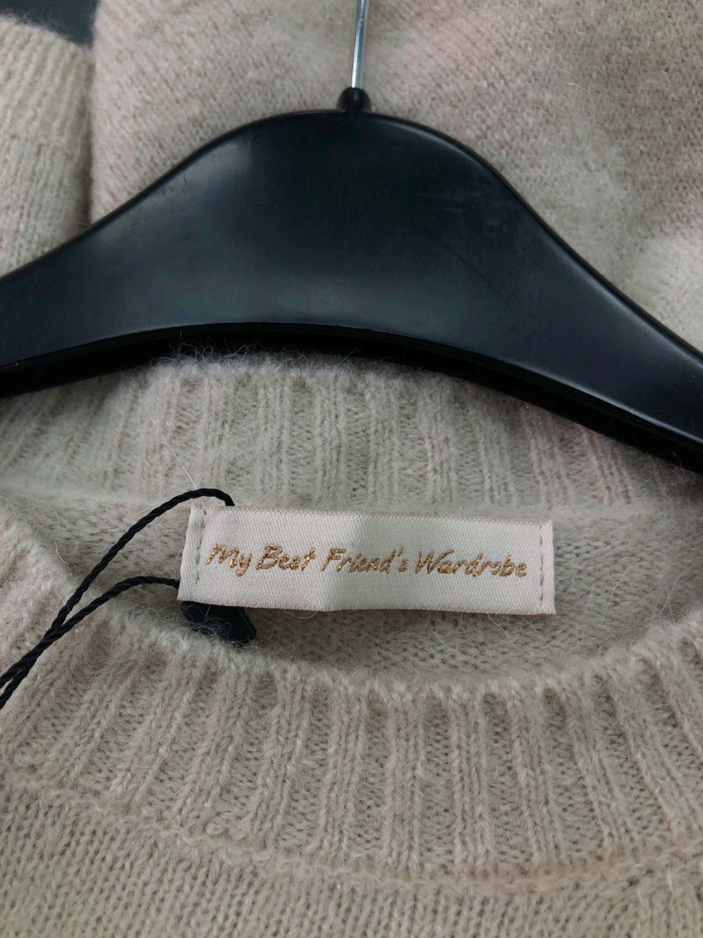 My Best Friend's Wardrobe Beige Cashmere-Blend Sweater UK Onesize