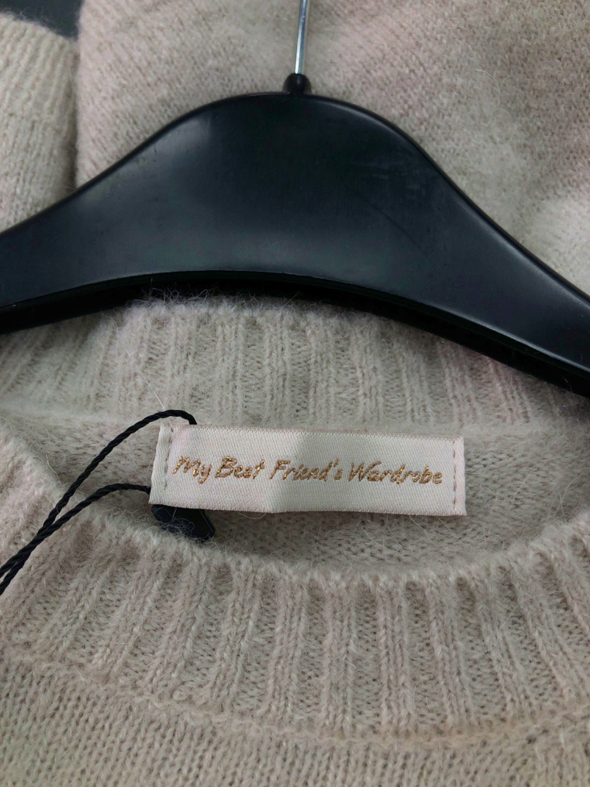 My Best Friend's Wardrobe Beige Cashmere-Blend Sweater UK Onesize