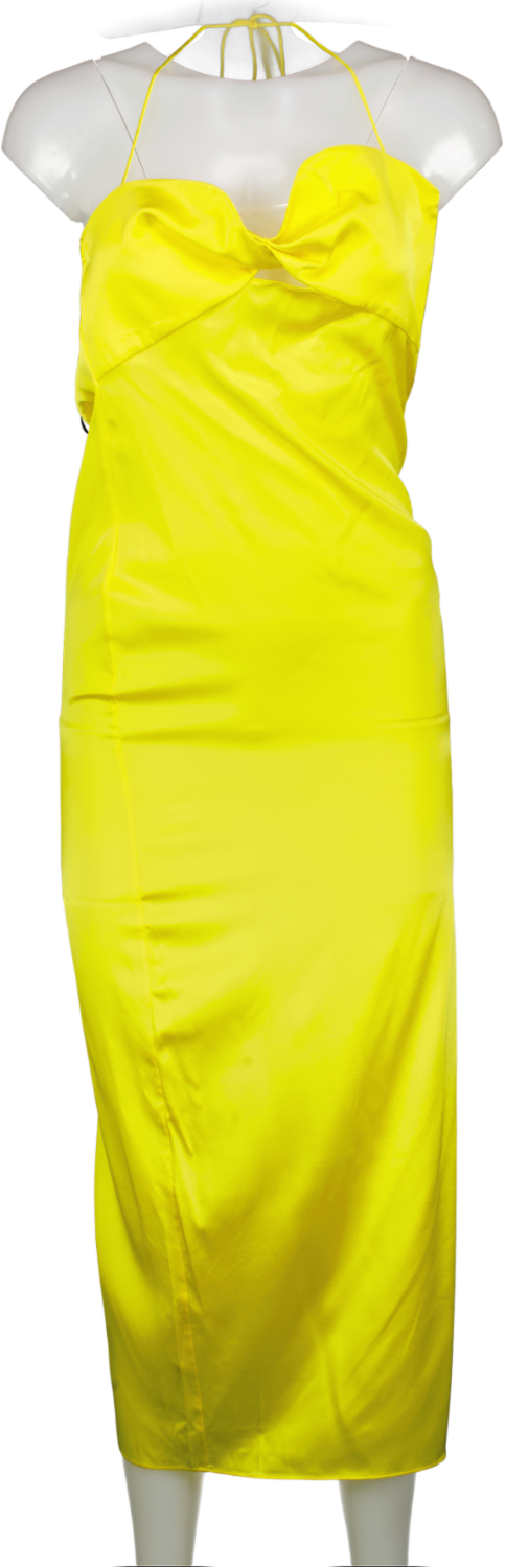 Ser.o.ya Yellow Claude silk Dress UK XS