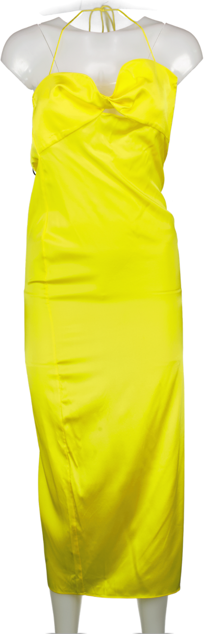 Ser.o.ya Yellow Claude silk Dress UK XS