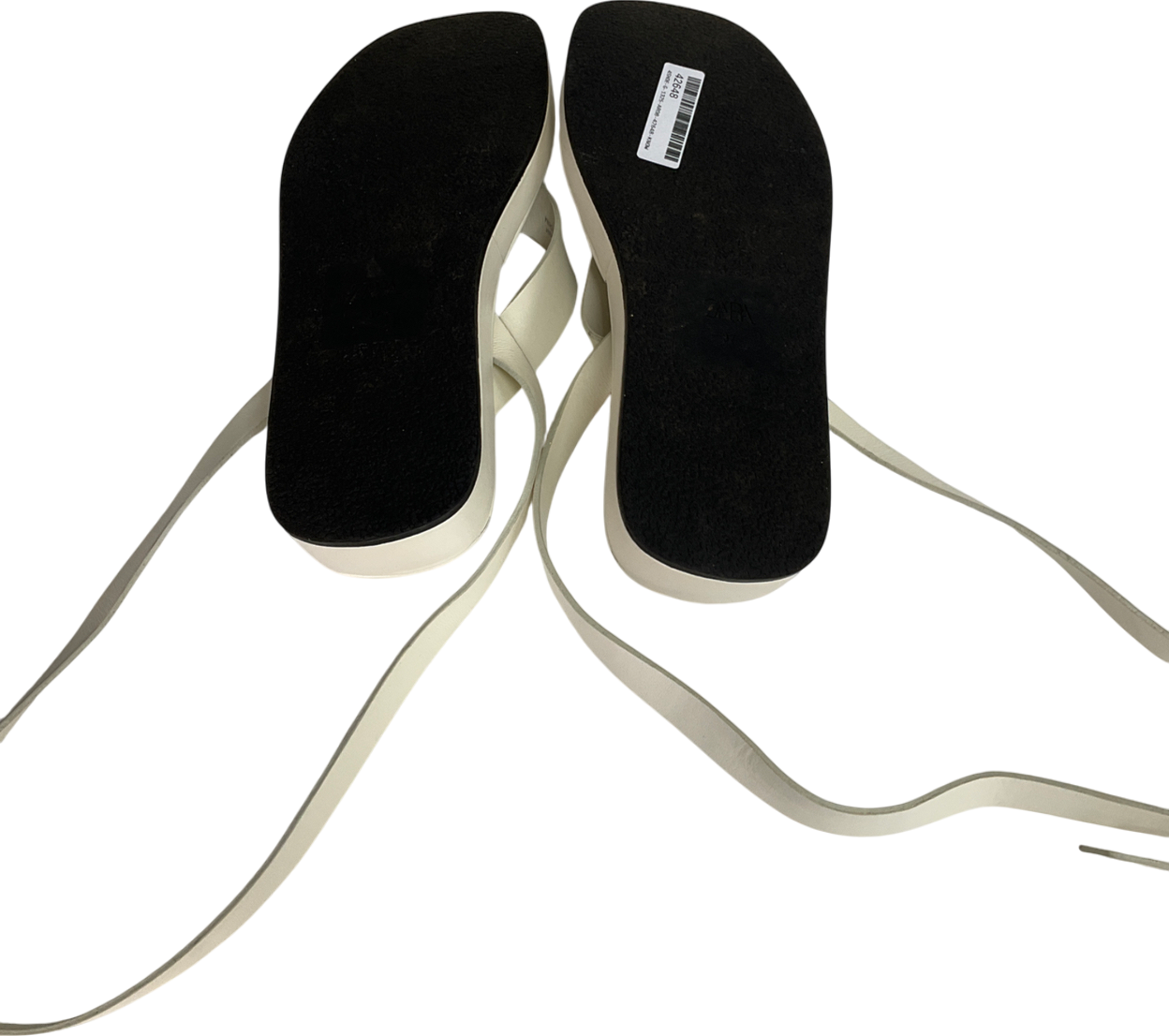 ZARA Cream Strappy Sandals UK 4 EU 37 👠