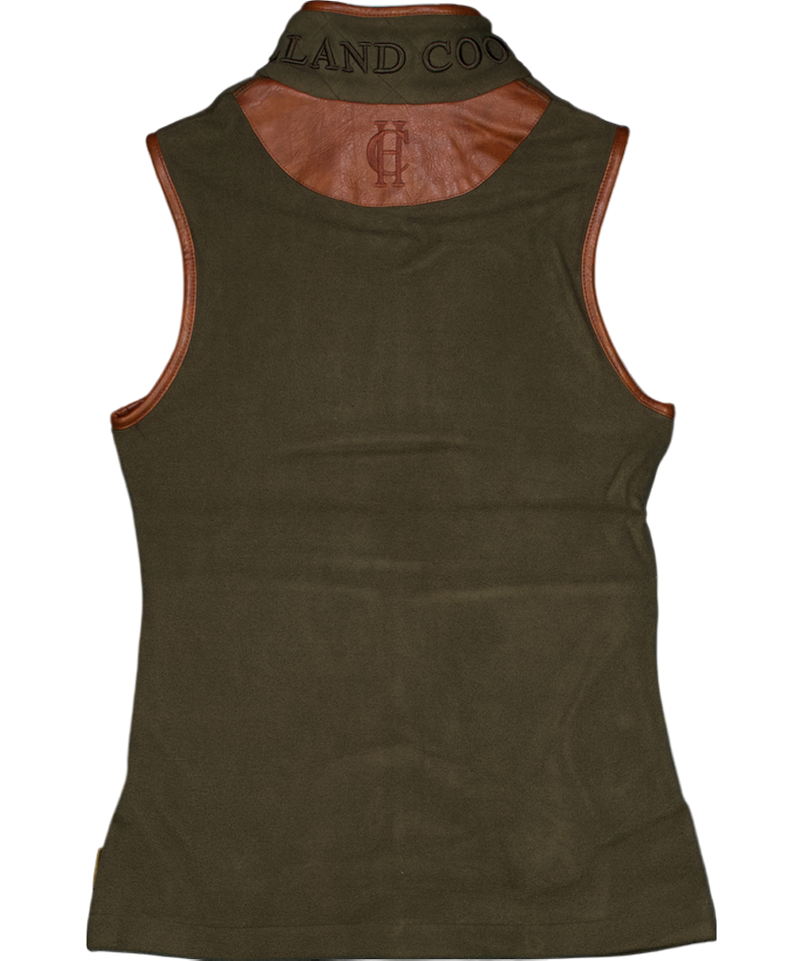 Holland Cooper Green Country Fleece Gilet UK XS
