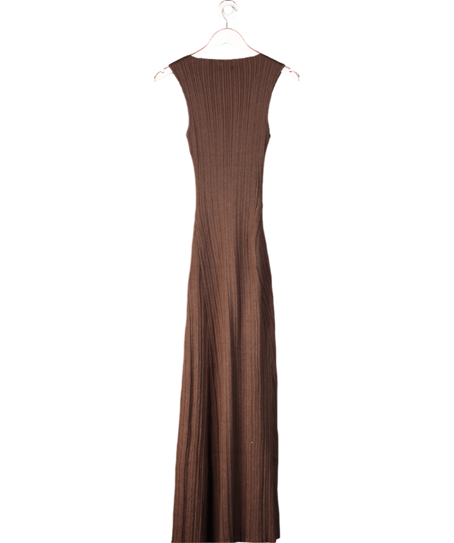 White Fox Brown Tami Maxi Dress UK XS