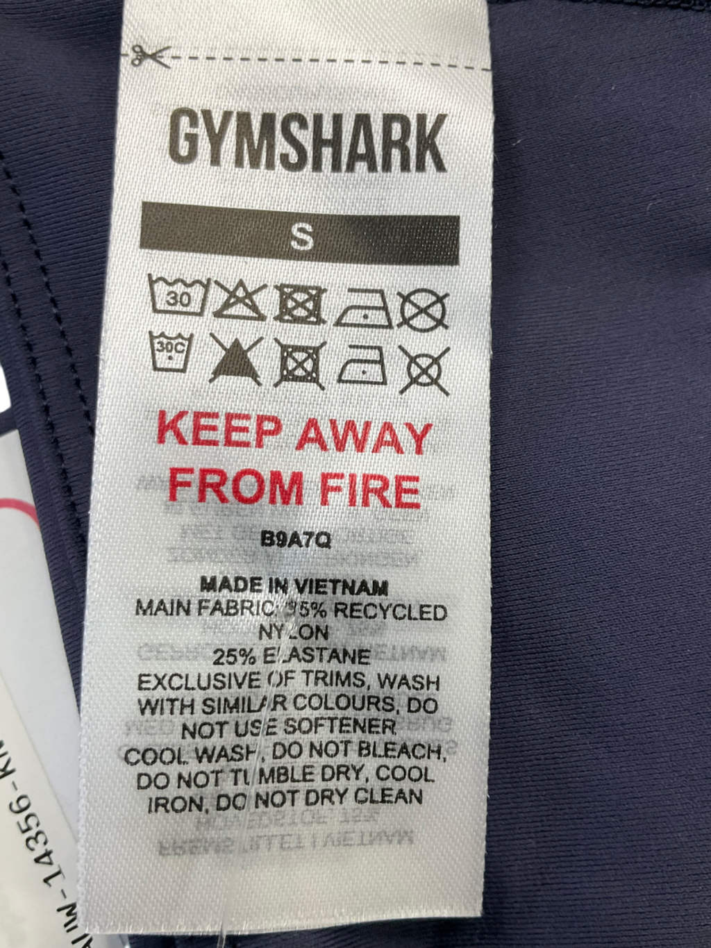 gymshark Blue Elevate Sports Bra UK S