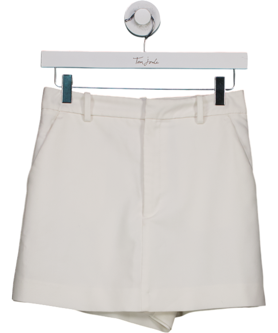 ZARA White Tailored Mini Skort UK S