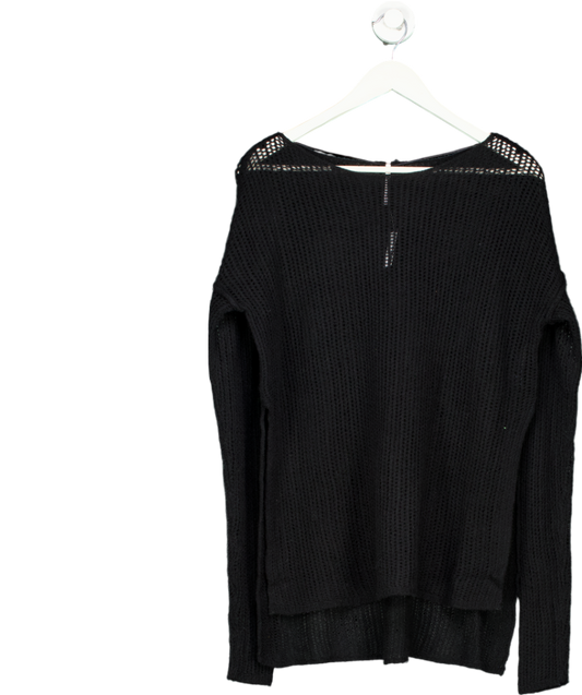 Free People Black Wednesday Supersoft 100%Cashmere Pullover UK XS