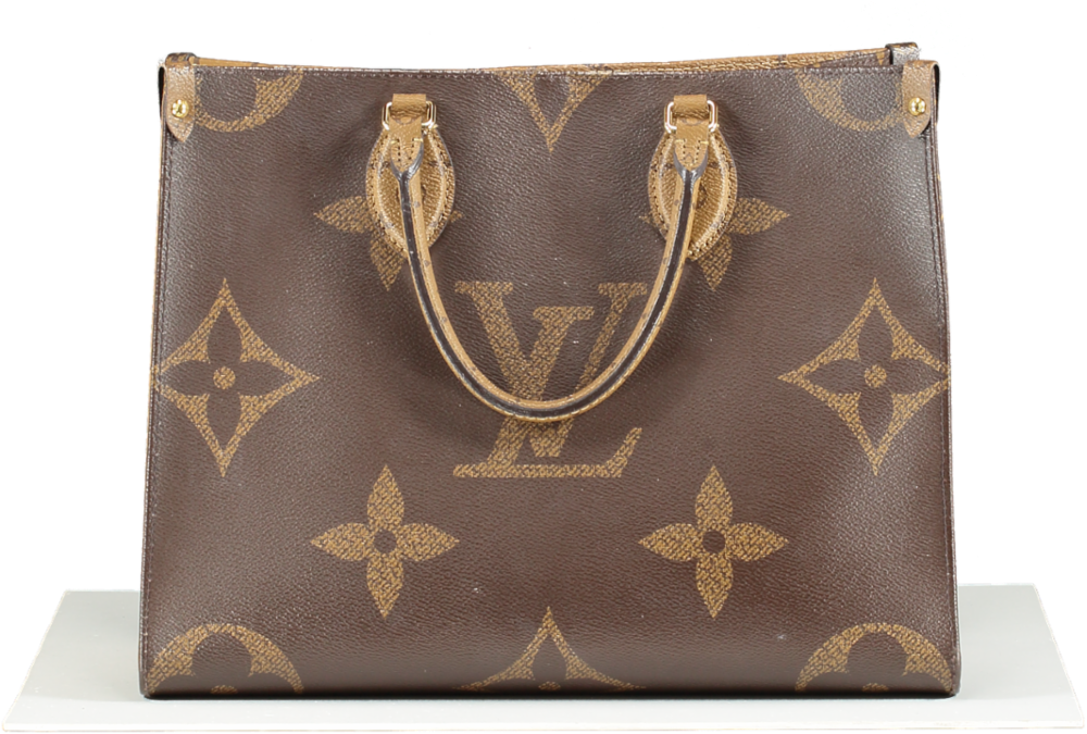 Louis Vuitton Brown Monogram Canvas M45321 Onthego Mm Tote Bag One Size