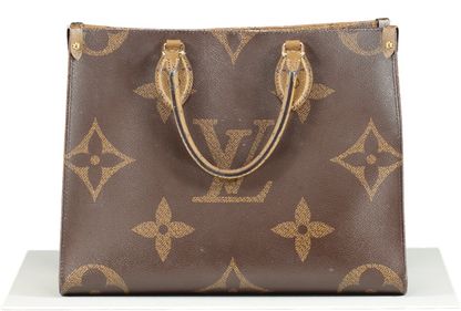 Louis Vuitton Brown Monogram Canvas M45321 Onthego Mm Tote Bag One Size