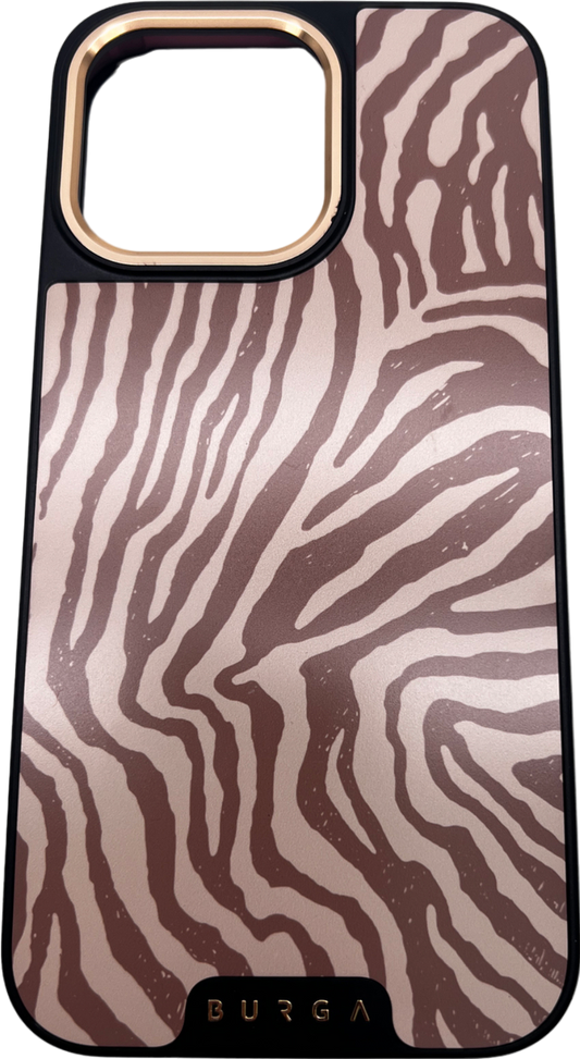 burga Cream Animal print 15 Pro Max Iphone Case