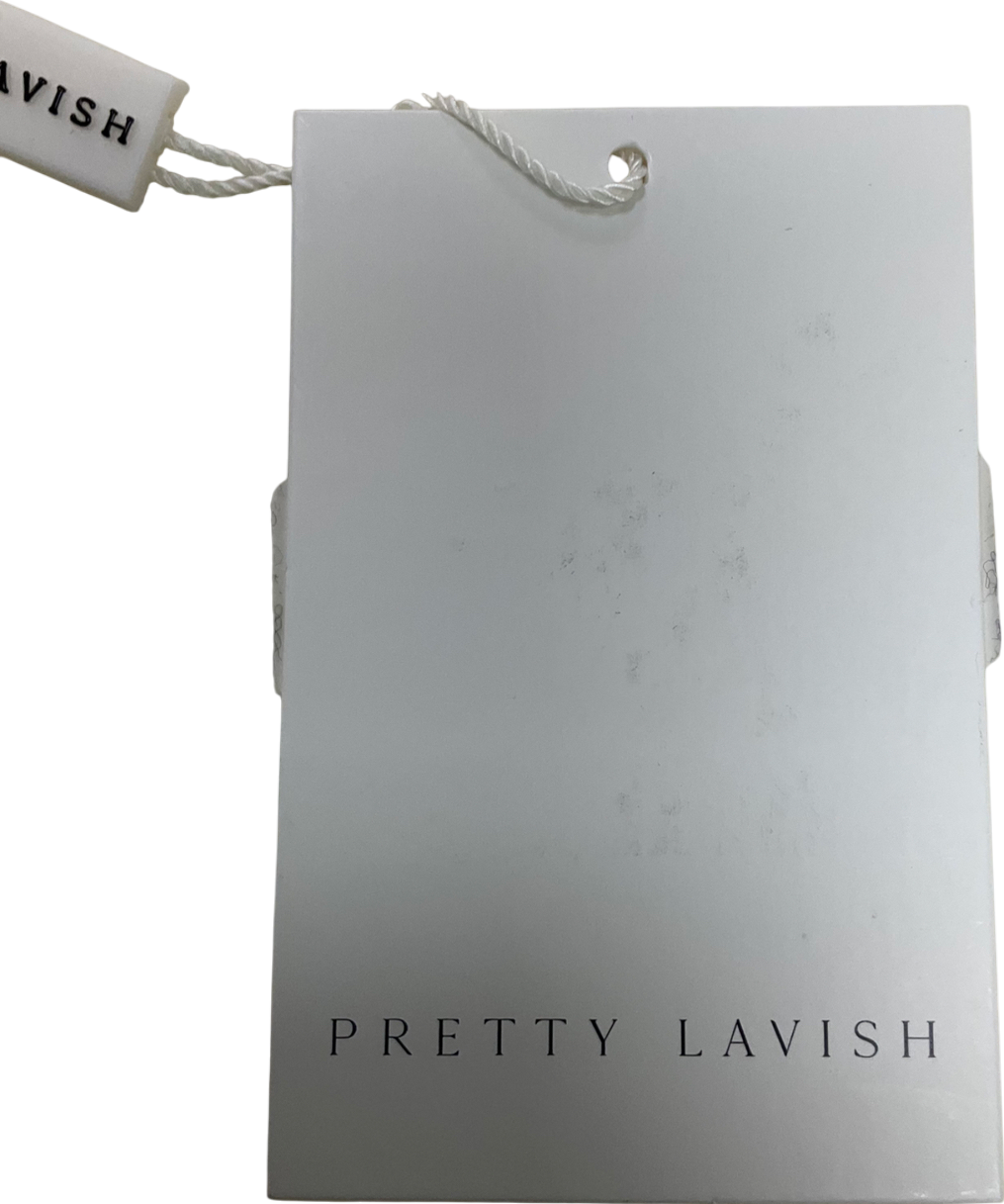 PRETTY LAVISH Cream Etta Knit Bomber Jacket UK S