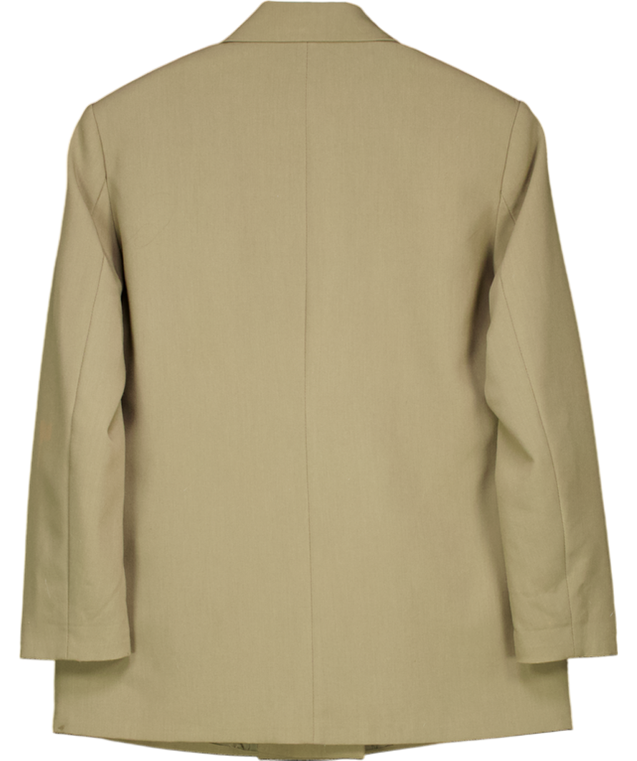 ZARA Green Oversize Double-breasted Blazer UK M