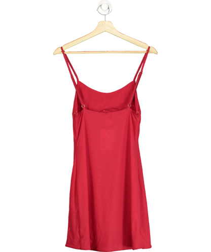 Gonza Red Gizele Slip Mini Dress UK S