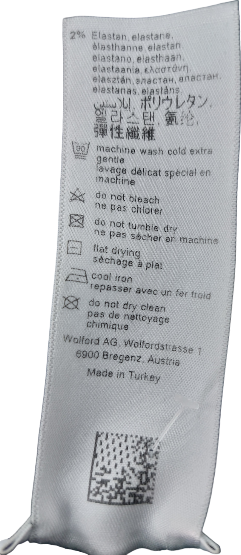 Wolford Black Wool Blend Zip Front Mini Dress UK XS