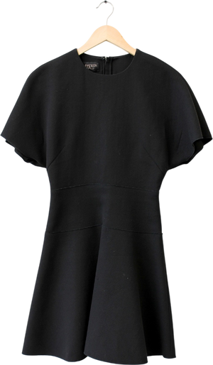 Giambattista Valli Black Crepe Fit & Flare Dress It38 Uk 6 UK XS
