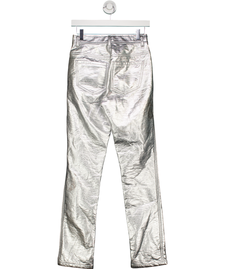 Diesel Metallic Leather Look Trousers W25