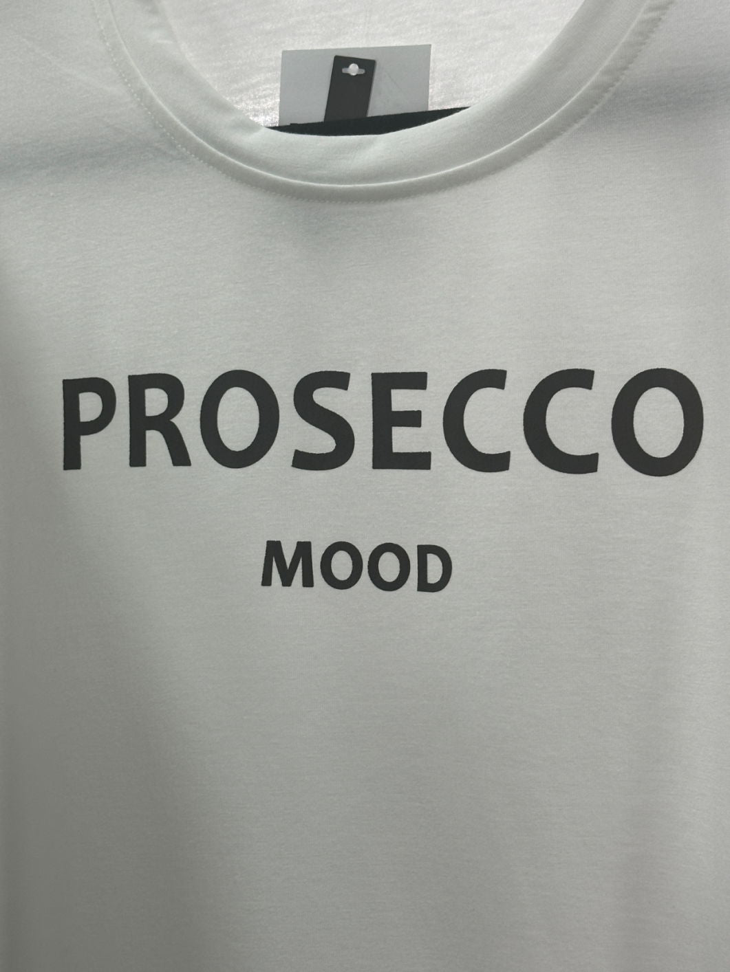 "Prosecco Mood" White slogan T-Shirt UK XXL