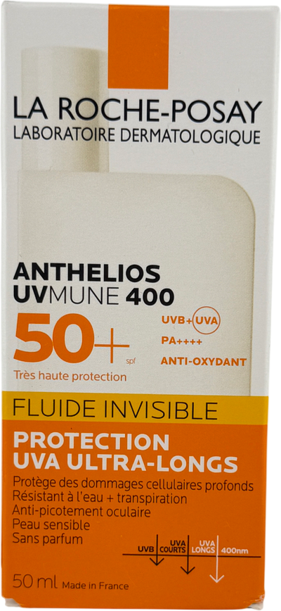 La Roche-Posay Anthelios Uvmune 400 Invisible Fluid Non-perfumed Suncream Spf50+ 50ml
