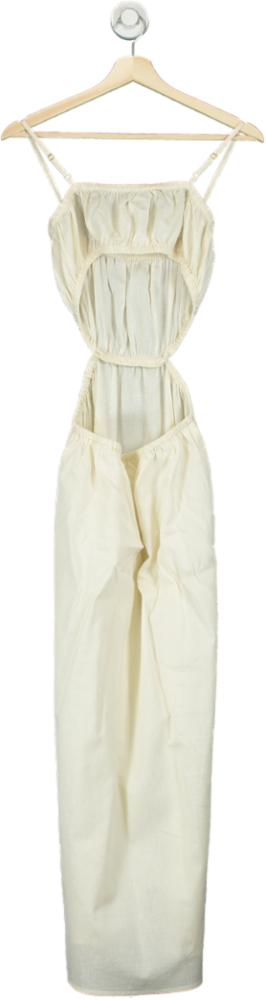 Pretty Lavish Ivory Cut-Out Maxi Dress UK 8