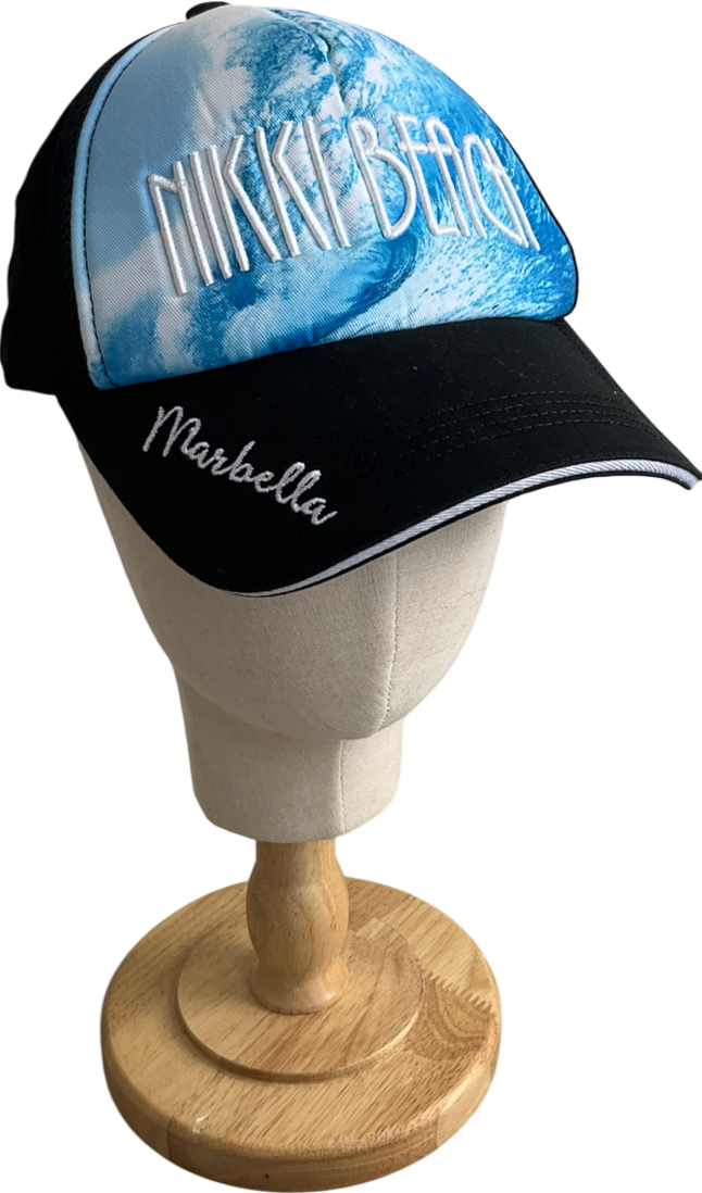 Nikki Beach Black Embroidered Baseball Cap One Size
