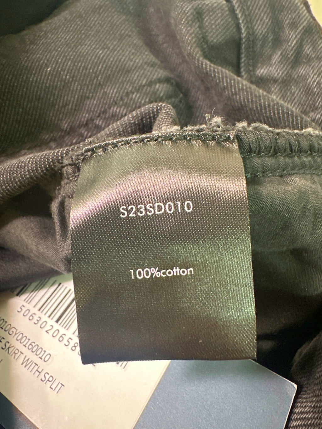 Sosandar Charcoal Long Line Skirt with Split UK 10