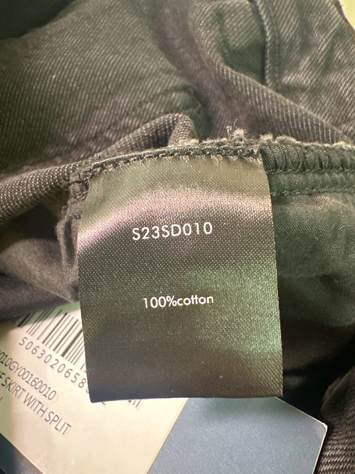 Sosandar Charcoal Long Line Skirt with Split UK 10