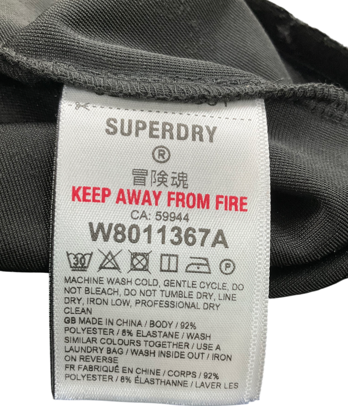 Superdry Black Velvet Long Sleeve Mini Dress UK 8