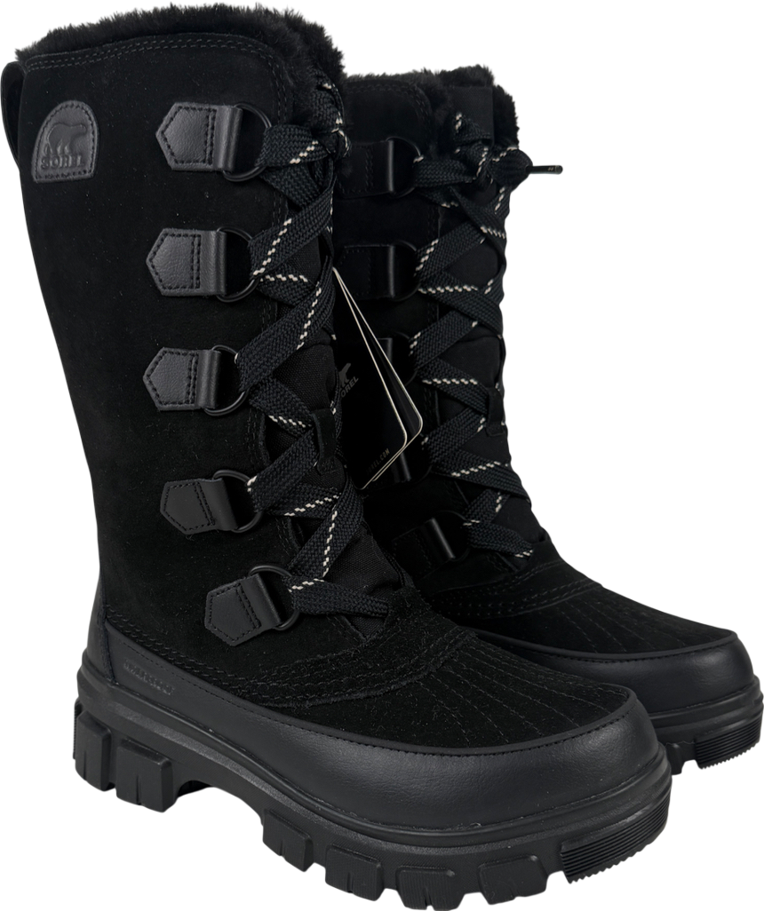 SOREL Black Torino Tall Waterproof Boots UK 4.5 EU 37.5