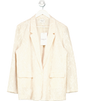 Law & Co Cream Choklate Tailman Sequin Blazer UK L